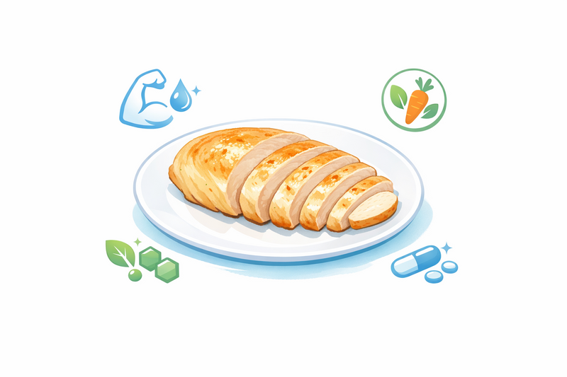 Nutrición de la pechuga de pollo: proteínas, vitaminas e impacto en la salud