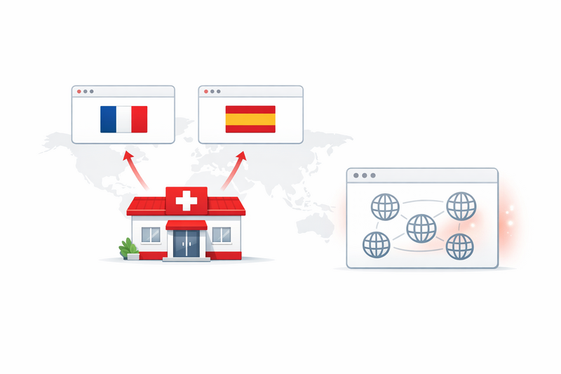 Why Many Clinics Keep Their Website Local — and Expand Internationally Elsewhere