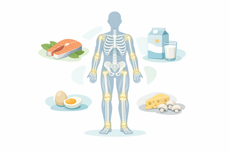 Carenza di vitamina D: sintomi, cause e fonti alimentari